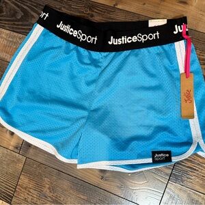 Justice Sport Blue Athletic Shorts